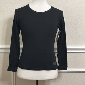 PolarMax MONTANA WOOL 2.0 Crewneck Long Cleve - Black